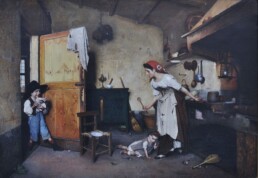 Gaetano Chierici, La maschera, 1874, collezione privata