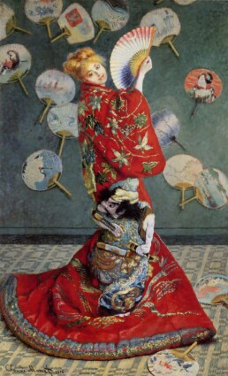 Claude Monet, La signora Monet in kimono, 1876, Boston, Museum of Fine Arts Boston